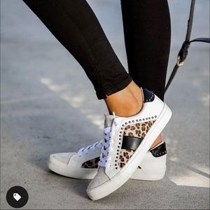 Vintage Havana Studded Leopard Sneakers